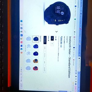 Garmin instinct solar graphite watch 010-02293-10